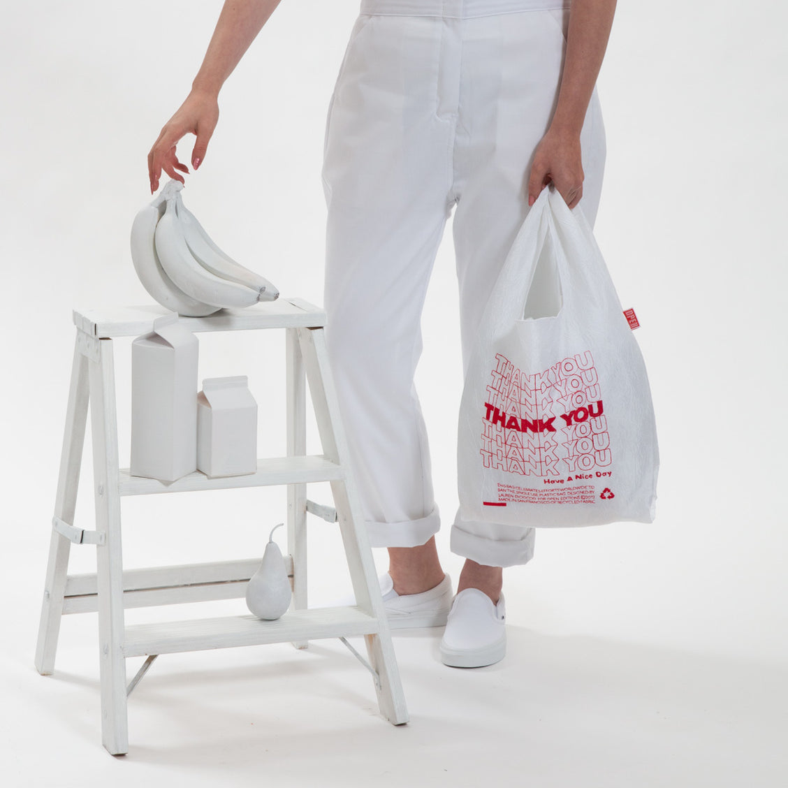 THANK YOU Tote Red Lauren DiCioccio + OpenEditions — OPEN EDITIONS