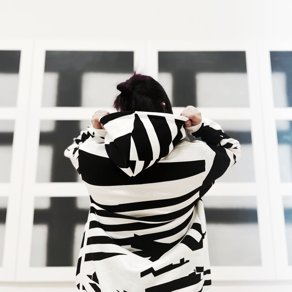 Stephanie Syjuco: Dazzle Hoodie (White) — OPEN EDITIONS