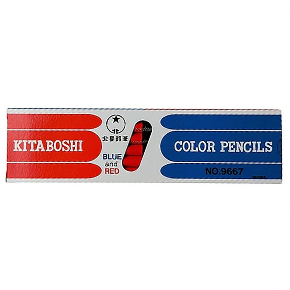 Kitaboshi // Set of 12 Double Sided Pencils (Vermillion & Prussian