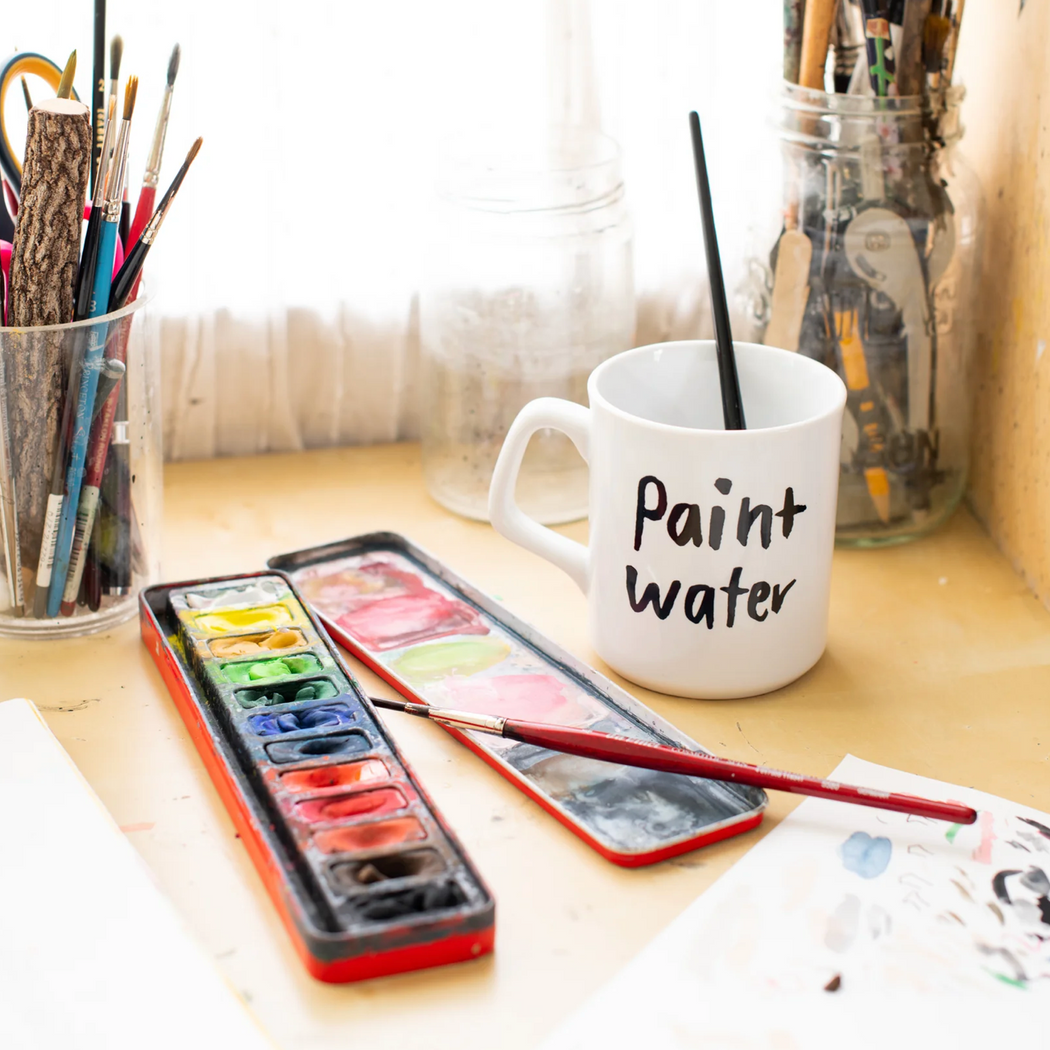 PAINT WATER/NOT Paint Water Drip Coffee Mug Set, Paint Water Set